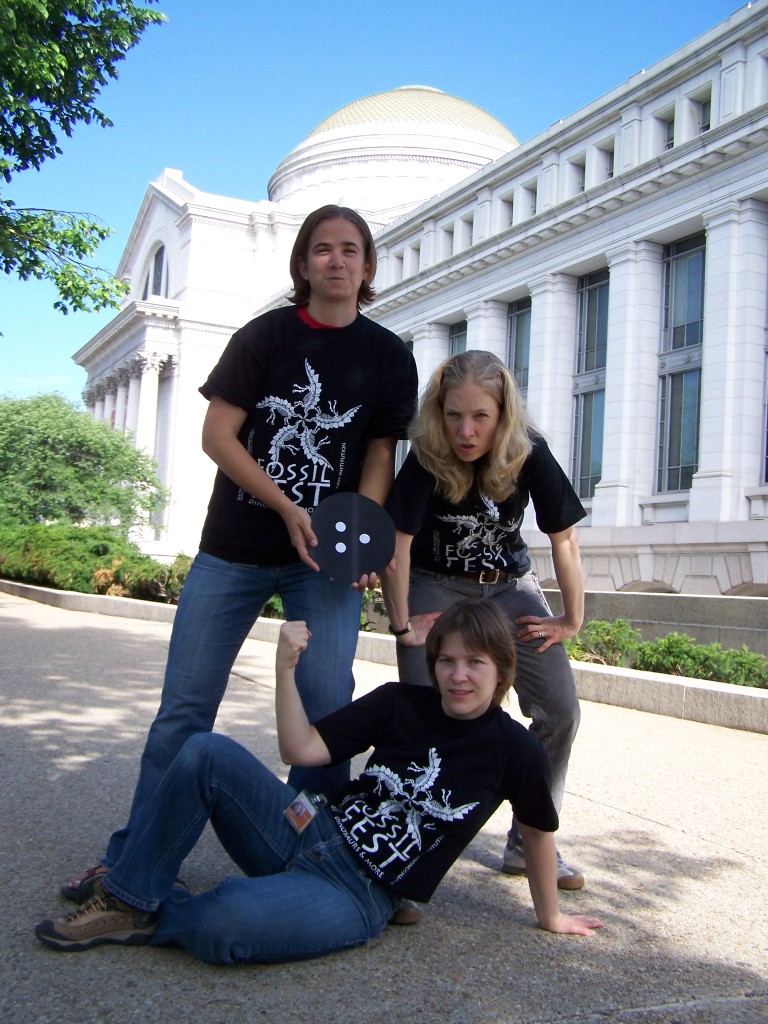 The Paleochicks Bowling Team. From top to bottom: Currano, Strömberg, Looy.